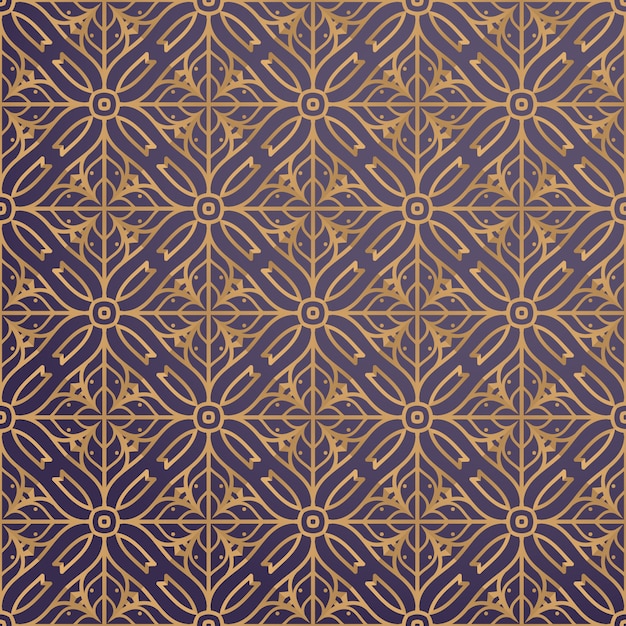 Fondo ornamental de lujo en color dorado