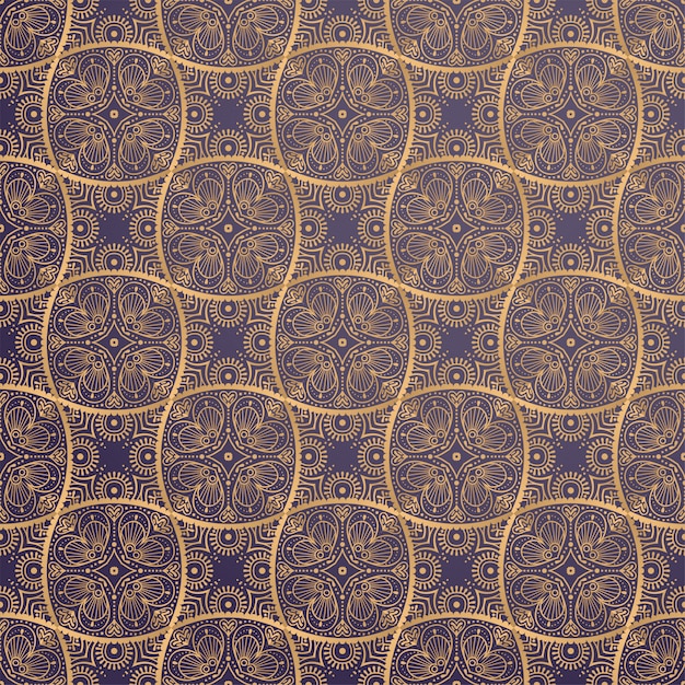 Fondo ornamental de lujo en color dorado