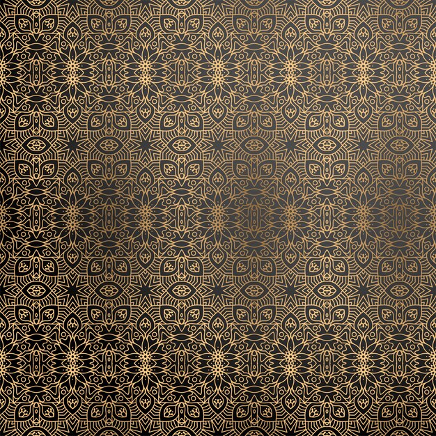 Fondo ornamental de lujo en color dorado