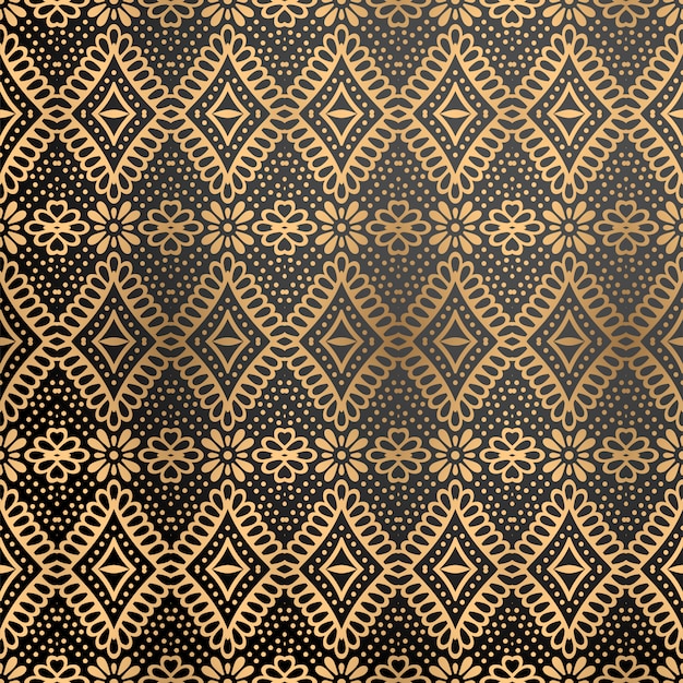 Fondo ornamental de lujo en color dorado