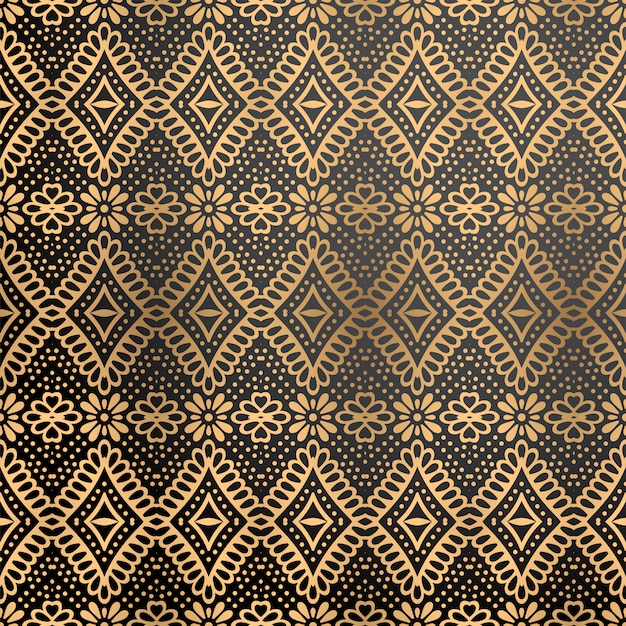 Fondo ornamental de lujo en color dorado