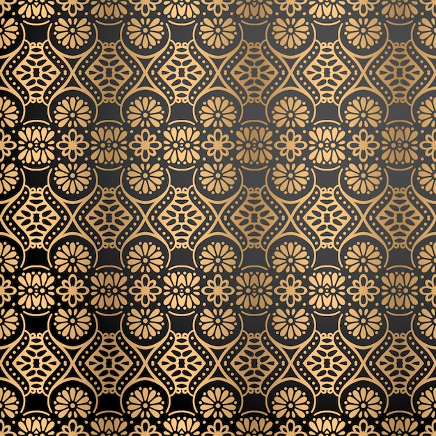 Fondo ornamental de lujo en color dorado
