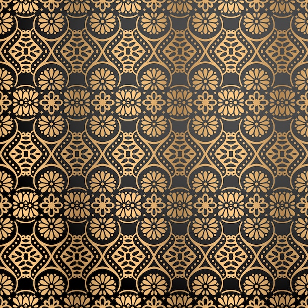 Fondo ornamental de lujo en color dorado