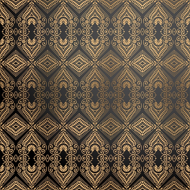 Fondo ornamental de lujo en color dorado