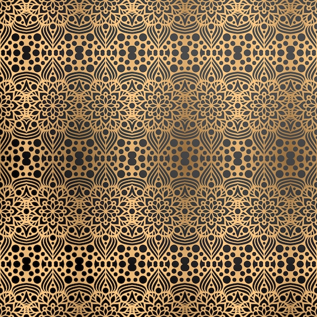 Fondo ornamental de lujo en color dorado