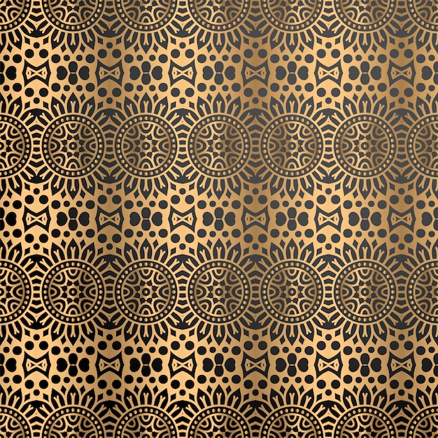 Fondo ornamental de lujo en color dorado