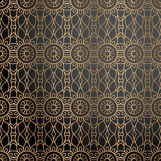 Fondo ornamental de lujo en color dorado