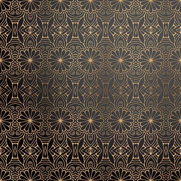 Fondo ornamental de lujo en color dorado