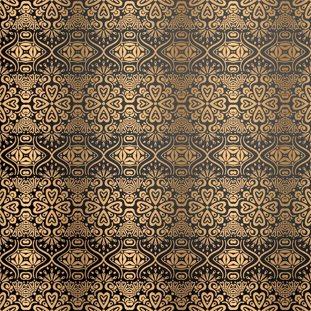 Fondo ornamental de lujo en color dorado