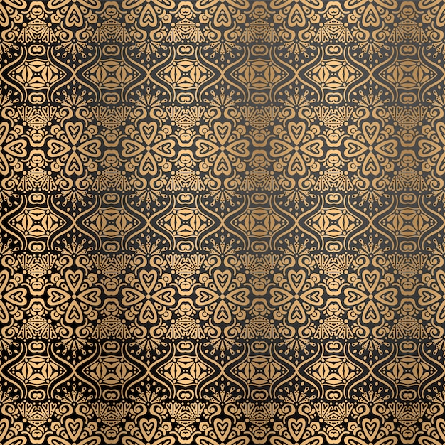 Fondo ornamental de lujo en color dorado