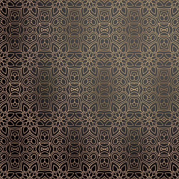 Fondo ornamental de lujo en color dorado