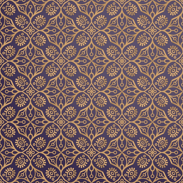 Fondo ornamental de lujo en color dorado