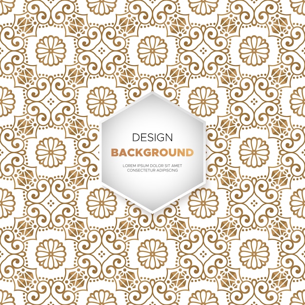 Fondo ornamental de lujo en color dorado