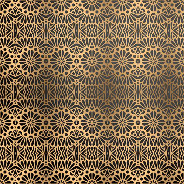 Fondo ornamental de lujo en color dorado