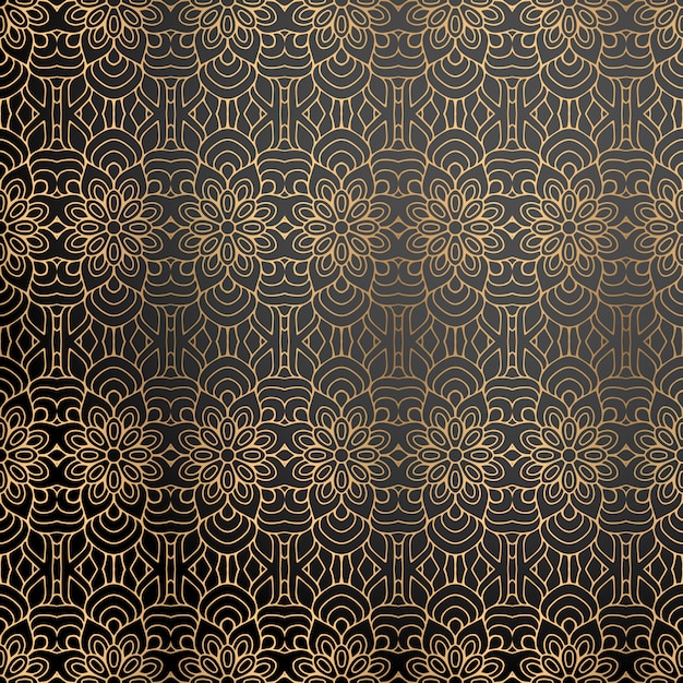 Fondo ornamental de lujo en color dorado