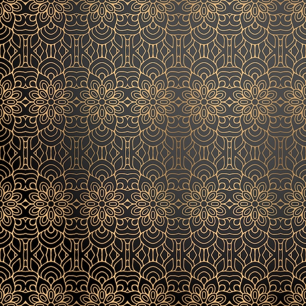 Fondo ornamental de lujo en color dorado.