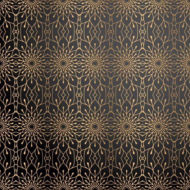 Fondo ornamental de lujo en color dorado