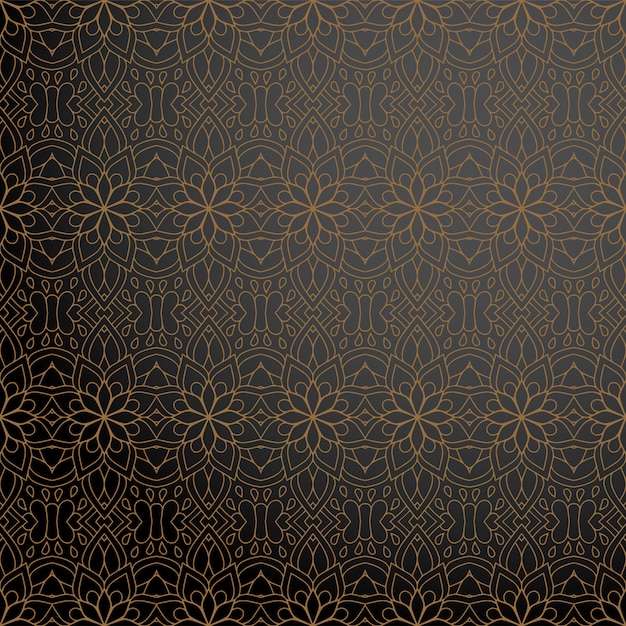 Fondo ornamental de lujo en color dorado