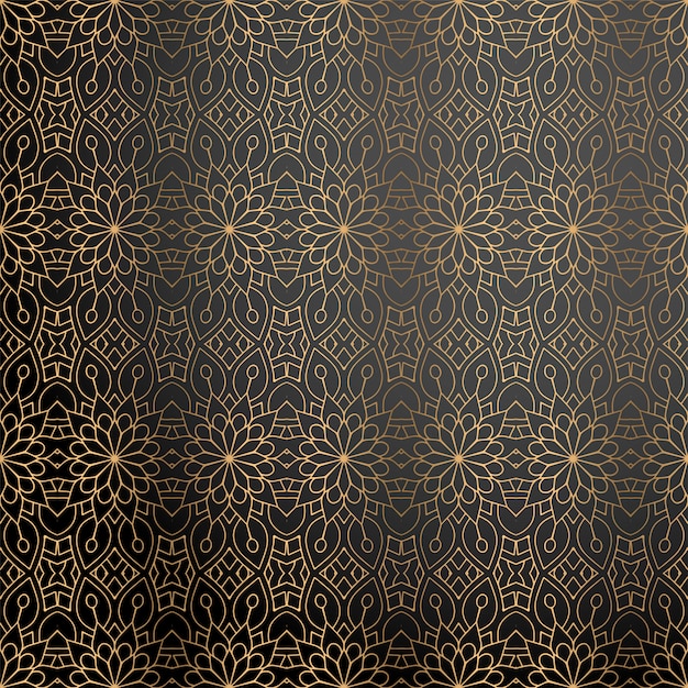Fondo ornamental de lujo en color dorado