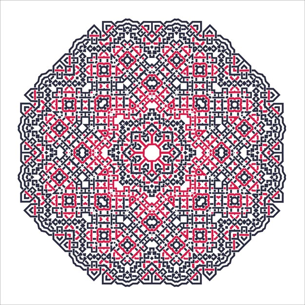 Fondo de ornamento de mandala Redondo Elementos decorativos vintage