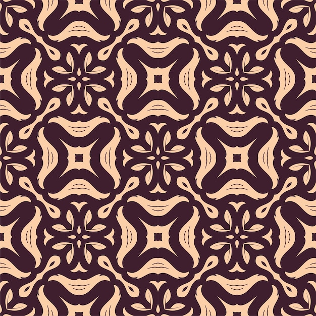 Fondo de ornamento de patrón de dos colores. Étnico sin costuras listo para imprimir