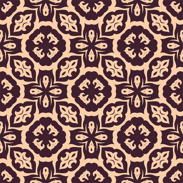 Fondo de ornamento de patrón de dos colores. Étnico sin costuras listo para imprimir