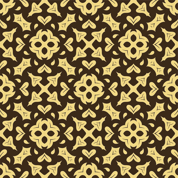 Fondo de ornamento de patrón de dos colores de lujo. Étnico sin costuras listo para imprimir