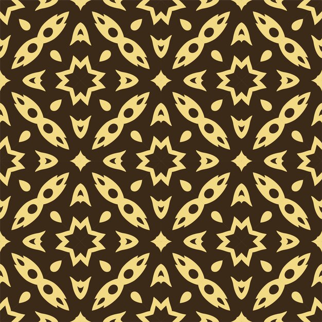 Fondo de ornamento de patrón de dos colores de lujo. Étnico sin costuras listo para imprimir