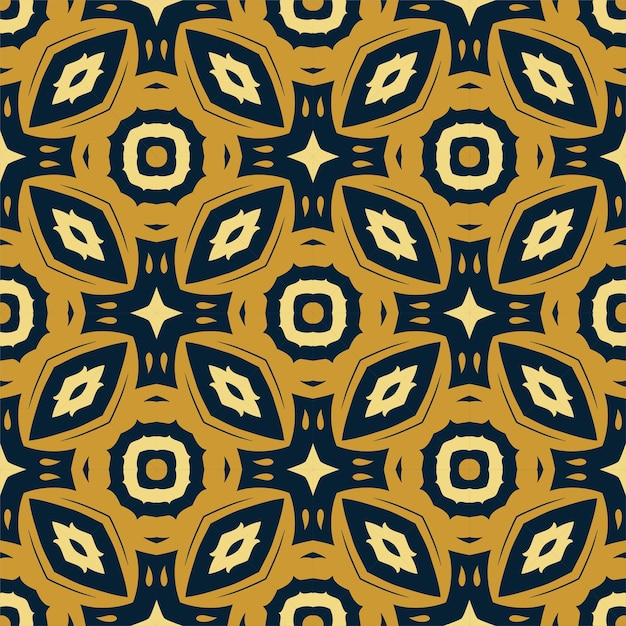 Fondo de ornamento de patrón de tres colores. Étnico sin costuras listo para imprimir