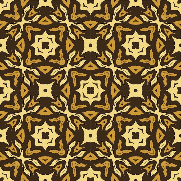 Fondo de ornamento de patrón de tres colores. Étnico sin costuras listo para imprimir