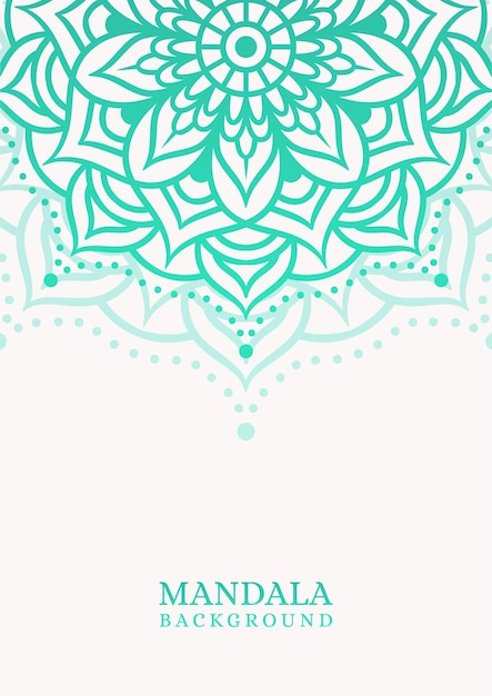 Fondo de ornamento redondo Mandala con degradado. Fondo retro mandala