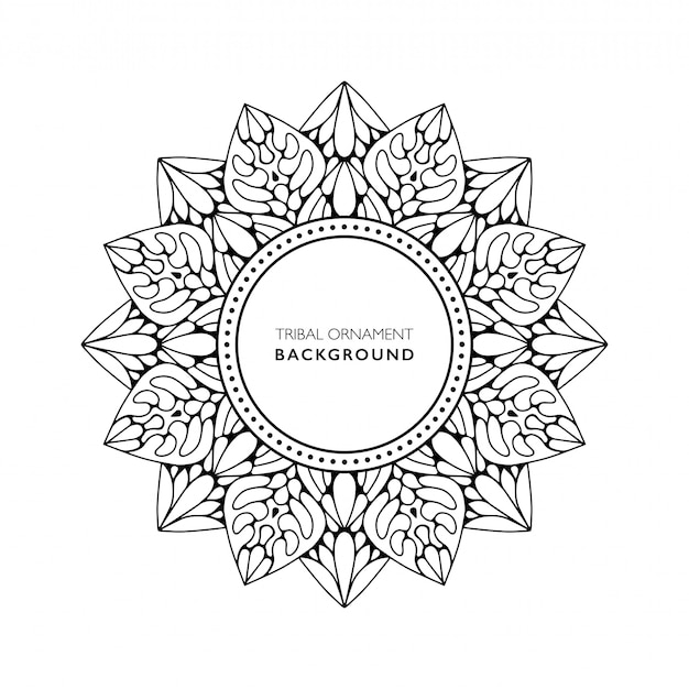 Fondo de ornamento tribal