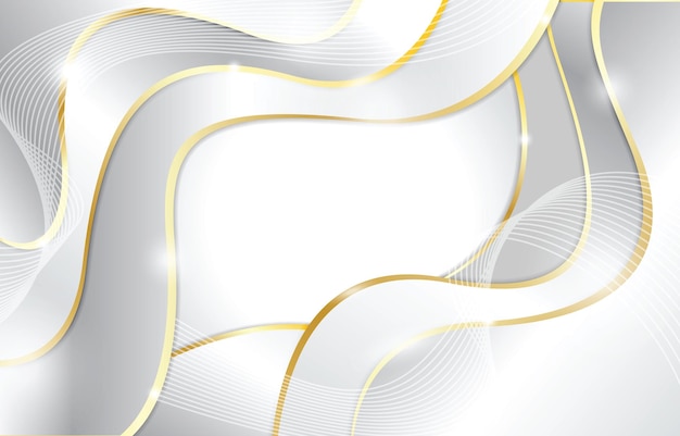 Fondo de oro y blanco de lujo