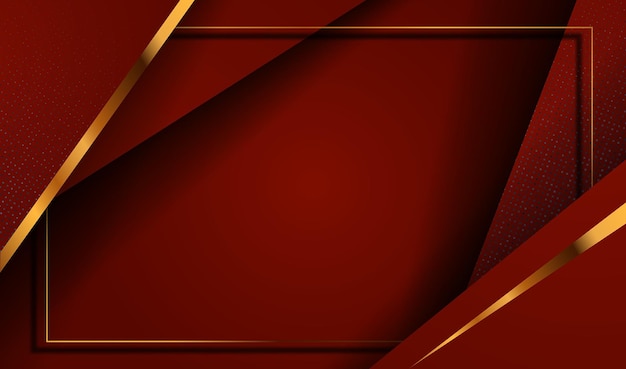 Fondo de oro de lujo de corte de papel con textura de metal abstracto 3d