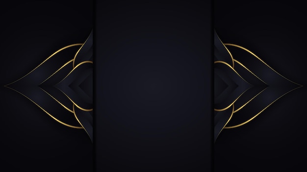 Fondo con oro de lujo