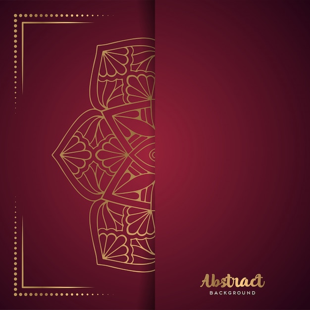 Fondo de oro con mandala.