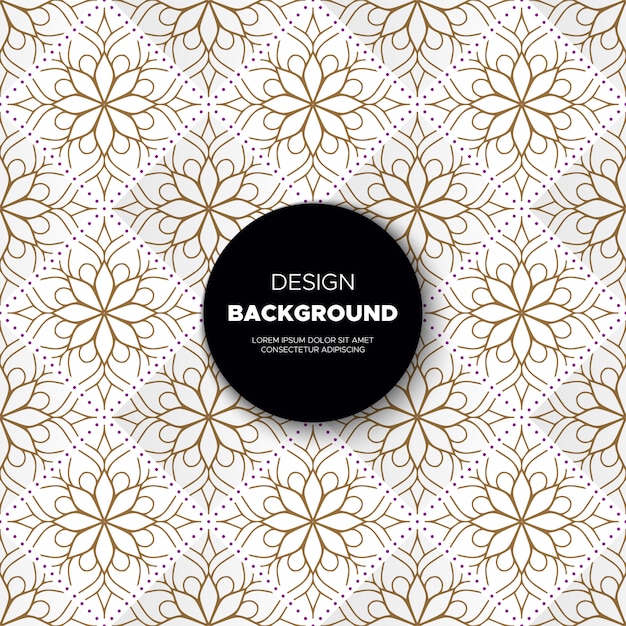 Fondo de oro con mandala.