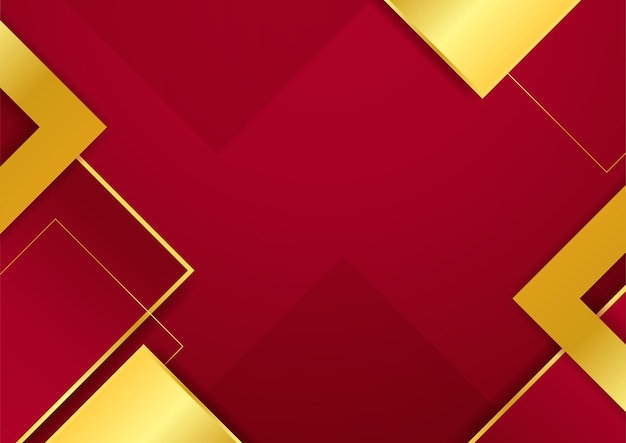 Fondo de oro negro rojo abstracto moderno Plantilla web de fondo de presentación de patrón de banner de diseño gráfico abstracto de vector