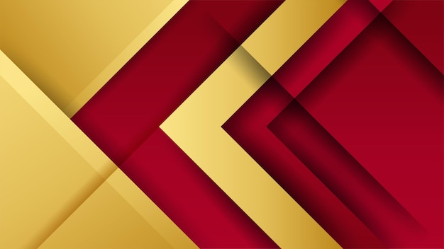 Fondo de oro rojo de lujo Banner de presentación de negocios elegante Ilustración vectorial