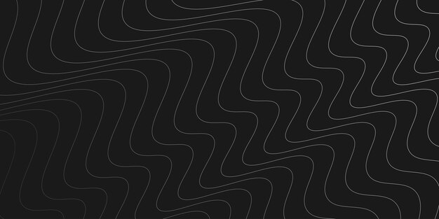 fondo oscuro abstracto con línea de rayas de onda concepto moderno digital ilustración vectorial