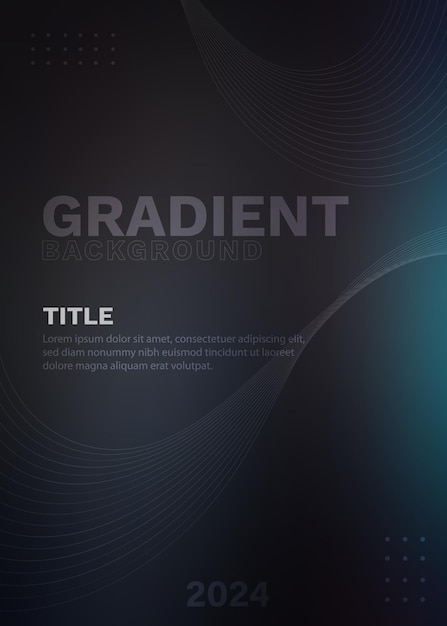 Fondo oscuro abstracto con líneas de gradiente suave para proyectos artísticos