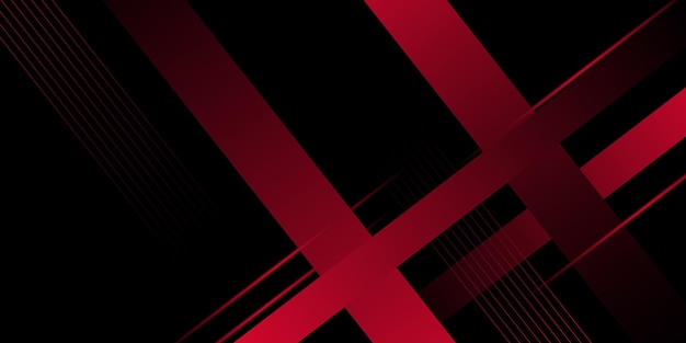 Fondo oscuro abstracto con patrón rectangular rojo simple en vista 3D Diseño dinámico y lujoso