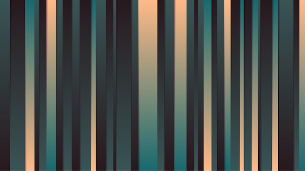 Fondo oscuro abstracto con rayas de gradiente en un estilo minimalista