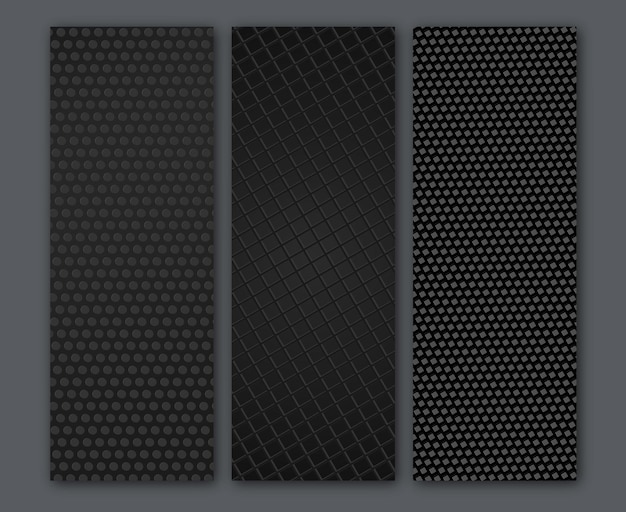 Fondo oscuro Un conjunto de plantillas para decoraciones decoración diseño creativo e ideas creativas