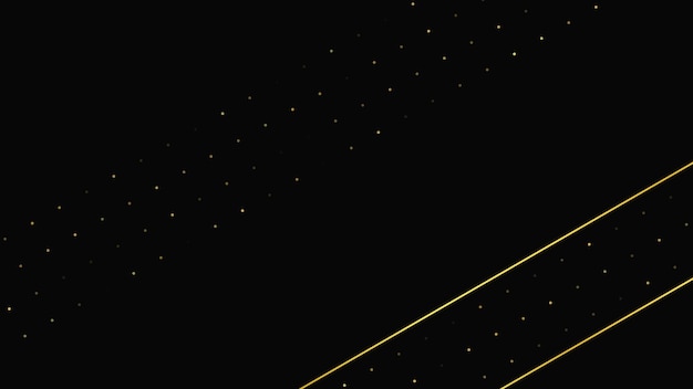 Fondo oscuro con líneas doradas y puntos brillantes
