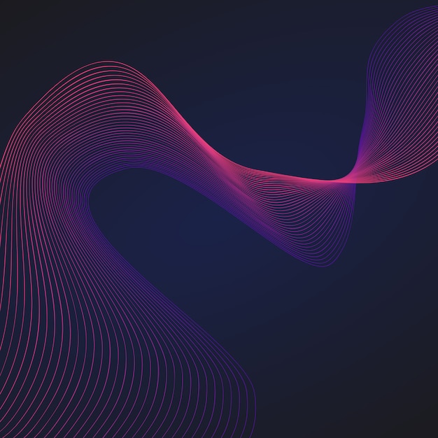 Fondo oscuro con olas