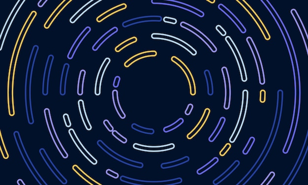 fondo oscuro con rayas circulares de colores