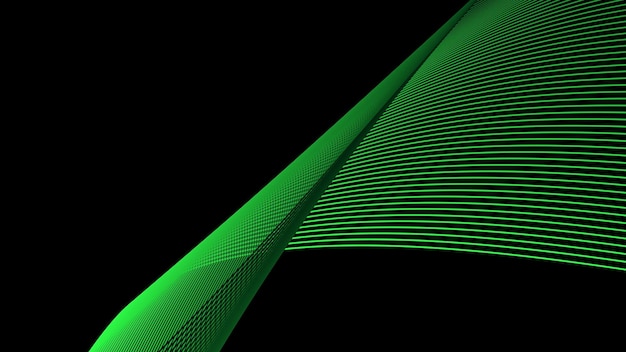 Fondo oscuro con rayas de color verde claro como telón de fondo
