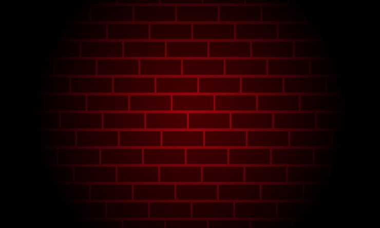 Vector fondo oscuro rojo de la pared de ladrillo