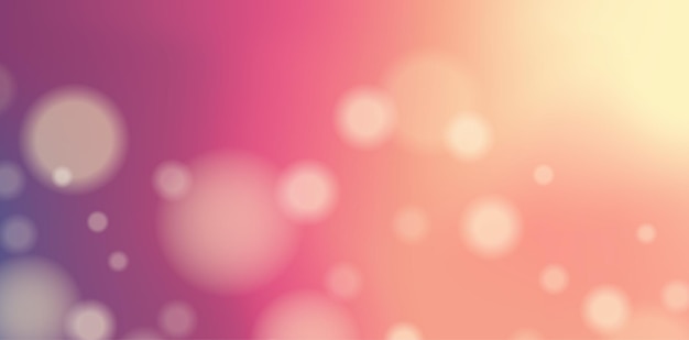 Fondo de otoño con luz de la naturaleza bokeh en gradiente rosado violeta Efecto de luz solar desenfocado con espacio de copia Ilustración vectorial